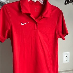 Nike Bright Red Polo Shirt